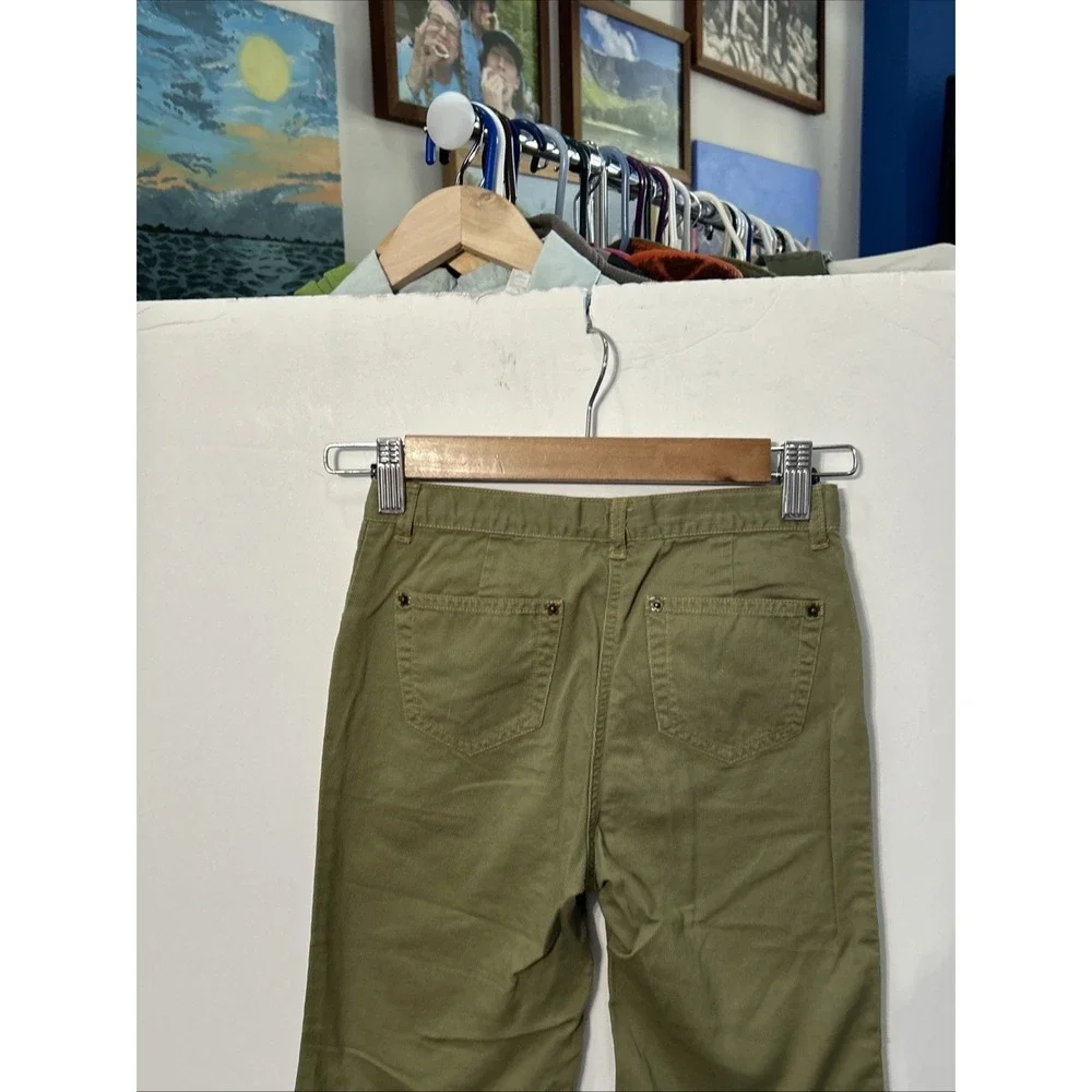 Gymboree Bonjour Provence Cropped Pants Olive Green Sequins‎ & Embroidered Sz 8